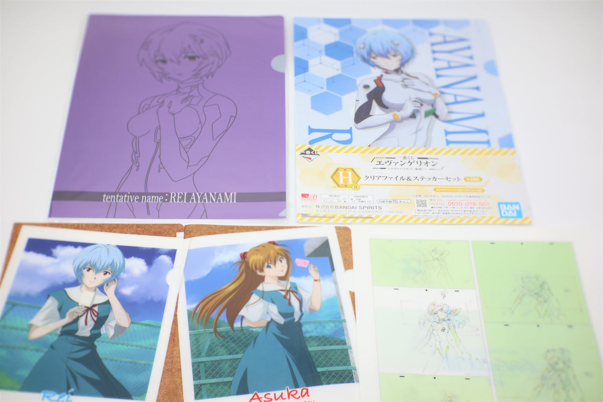 Neon Genesis Evangelion clear file folder set of 5 Rei/Asuka Neon Genesis Evangelion clear file folder set of 5 Rei/Asuka