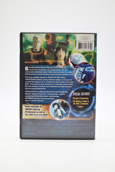 Ghost in the Shell 2 Innocence DVD English/French/Japanese
