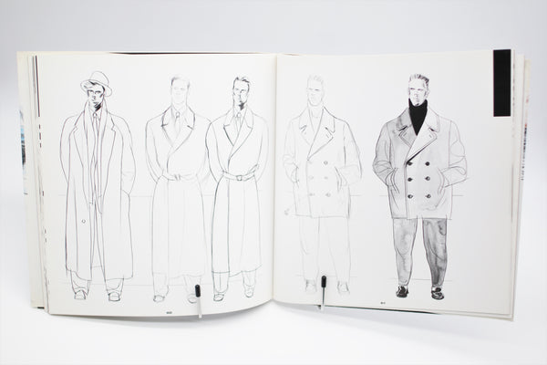 Mode Drawing Costume Men Isao Yajima book English/Japanese