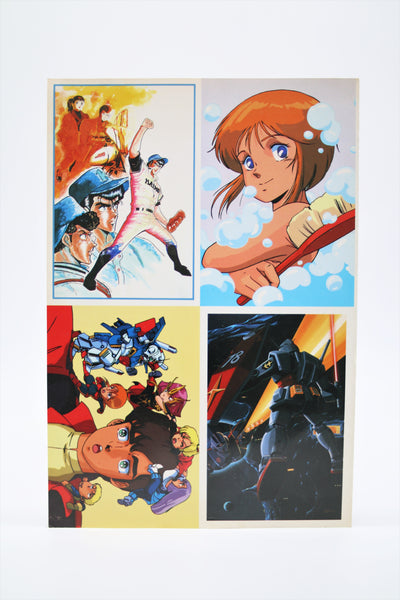 Dirty Pair/Gundam Animedia notebook and postcard set Japan Import