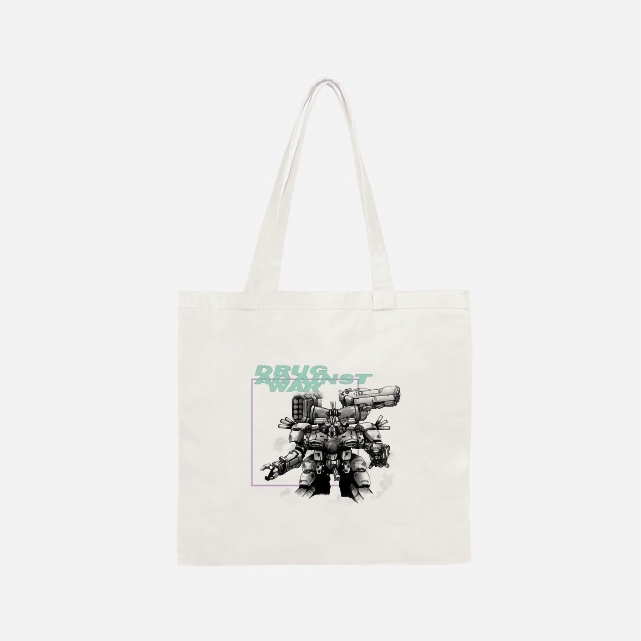 Gunhed Drug Against War tote bag white cotton