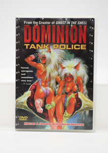 Dominion Tank Police DVD w/ mini poster English/Japanese