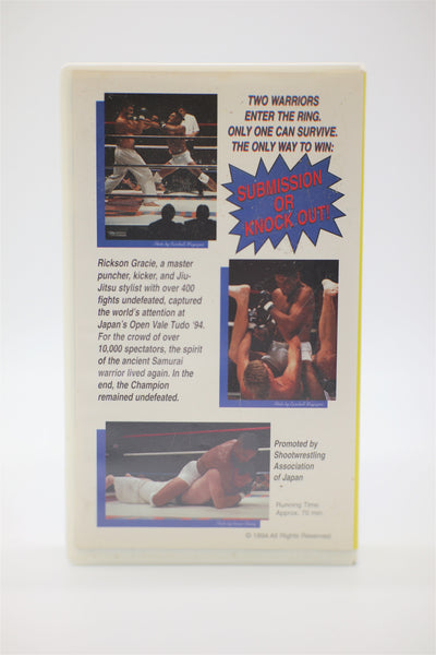 Japan Open Vale Tudo 94' and 96' // Pride and Pride Revenge VHS set English